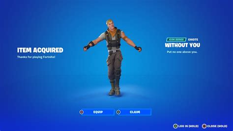 How To Get Without You Emote For Free Fortnite Youtube