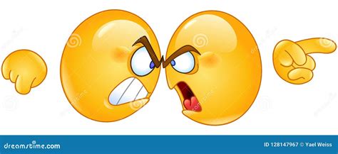 Arguing Emoticons Stock Vector Illustration Of Emoji 128147967