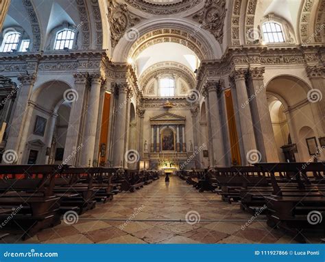 BRESCIA, ITALY - MARCH 8, 2018: Dome Interior of Cathedral of Brescia ...