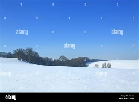 Winterlandschaft Im Erzgebirge Sachsen Deutschland Stock Photo Alamy