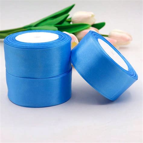 1 Roll 22m Satin Ribbon Solid Color Flower Wrapping Ribbon Gift Box