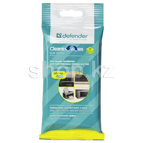 ᐈ Чистящие салфетки Defender CLN 30200 Optima, 20шт – купить в интернет ...