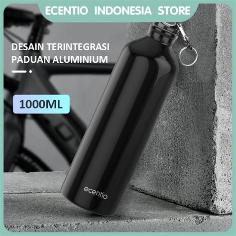 Jual Ecentio Botol Minum Liter Aluminium Botol Tumbler Olahraga