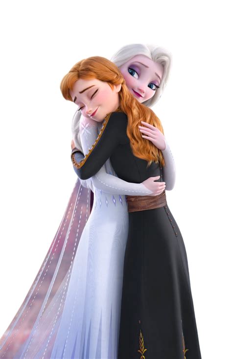 Anna and Elsa Hugging PNG by jakeysamra on DeviantArt