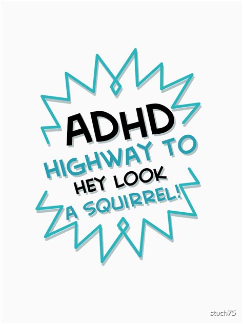 Adhd Highway To Hey Look A Squirrel Pullover Hoodie For Sale By