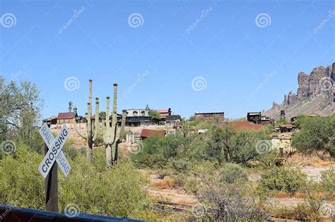 Goldfield Ghost Town Arizona Editorial Image Image Of Cloud Tower 280700710