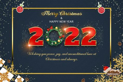 Merry Christmas And Happy New Year 2022 Greetings