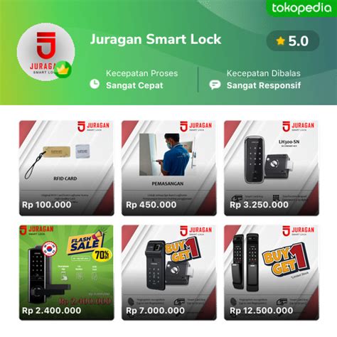 Toko Juragan Smart Lock Online Produk Lengkap Harga Terbaik Tokopedia