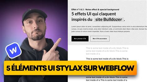 Effets Ui Styl S Webflow Part Noise Background Highlight