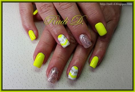 It`s All About Nails Neon Yellow Gel Polish