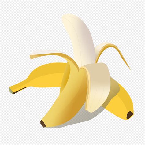 Peeled Banana Half Banana Material Peeling PNG Picture And Clipart