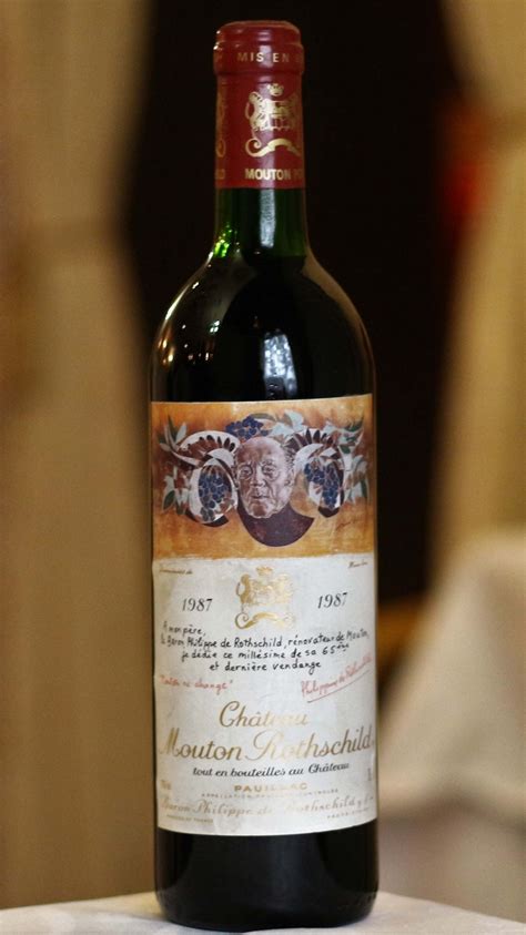 Вино Chateau Mouton Rothschild 1987 года урожая