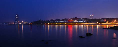 The Night View Of Qingdao China Stock Photos Pictures And Royalty Free