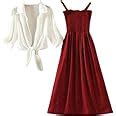 Buy Milkyway Women S A Line Maxi Dress With White Shrug Maroon S At