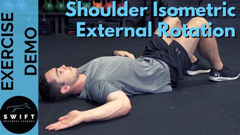 How To Do A Shoulder Isometric External Rotation Youtube