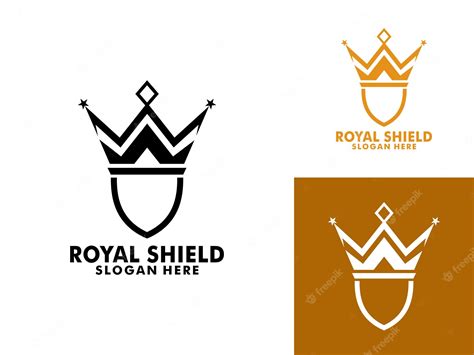 Premium Vector King Royal Shield Logo Template Shield Logo Vector Icon