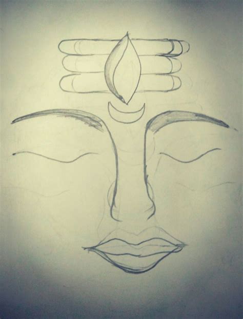 Lord shiva face drawing | Face drawing, Drawings, Female sketch