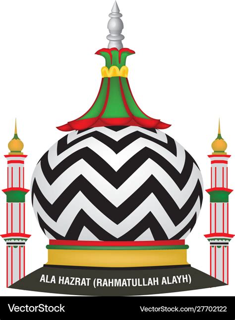 Ala Hazrat Imam Ahmed Raza Khan Barelvi Tomb Vector Image