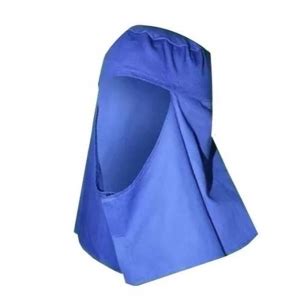 Touca Soldador Brim Azul Elástico e Velcro Brascamp CA 39760