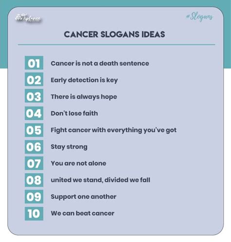 105 Creative Cancer Slogans And Samples Ideas Tiplance