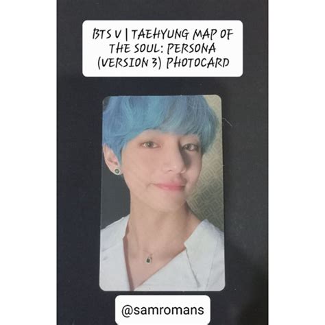 Official Bts V Kim Taehyung Map Of The Soul Persona Version 3 Photocard Shopee Malaysia