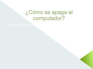 Calam O Como Apagar El Computador