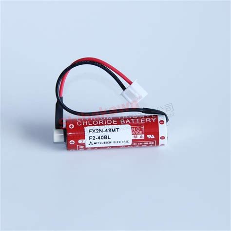 Mitsubishi PLC Battery F2 40BL FX2N 48MT ER6C With Connector Maxell