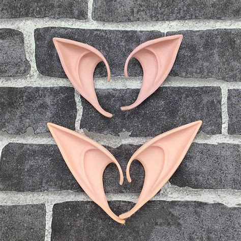 1pair Elf Ears Latex High Simulation Soft Harmless False Angel Fairy