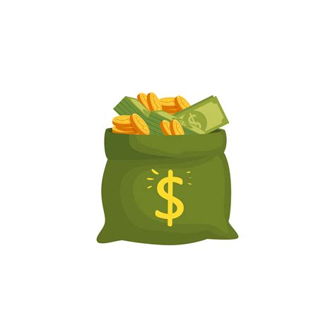 Money Bag Cash Isolated Icon 3180063 Vector Art At Vecteezy