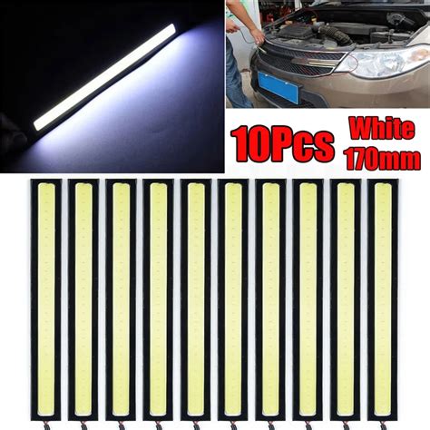 10pcs LED COB Fog Daytime Running Light Super Bright White Waterproof