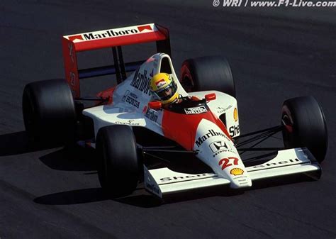 Ayrton Senna Monza 1990 Mclaren Mp45b On His Way For His 25th F1