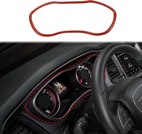 Amazon Korlot Red Carbon Fiber Dash Panel Trim Dashboard Cover