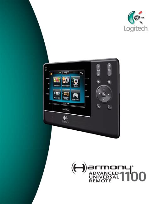 User manual Logitech Harmony 1100 (English - 48 pages)