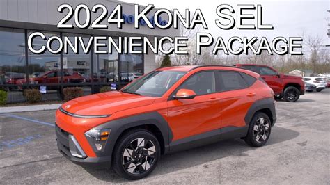 New Soultronic Orange Pearl 2024 Hyundai Kona Sel Convenience Package