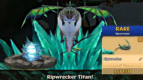 Ripwrecker Max Level Titan Mode Dragons Rise Of Berk Youtube