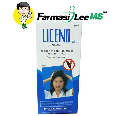 Licend Solution Lindane 90ml Exp 01 2021 Gamma Benzene Hexachloride