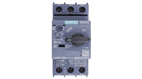 3rv2011 0fa10 Siemens 035 → 05 A Sirius Motor Protection Circuit Breaker Rs