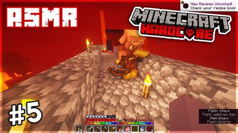 Minecraft Hardcore Asmr 5 The Nether Is Scary Youtube