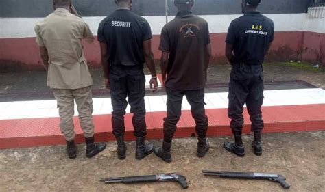 4 Unregistered Private Security Guards Arrested In Anambra 2 Pump