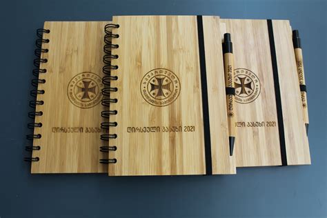 ბლოკნოტი ბამბუკის კალმით – სარეკლამო კომპანია ბრენდჰენდი • BrandHand