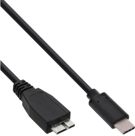 InLine USB 3 1 Kabel Typ C Stecker An Micro B Stecker Schwarz 1m 1