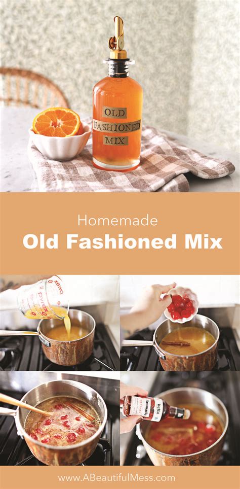 Homemade Old Fashioned Mix Recipe Old Fashioned Mix Recipe Old Fashioned Simple Syrup Homemade