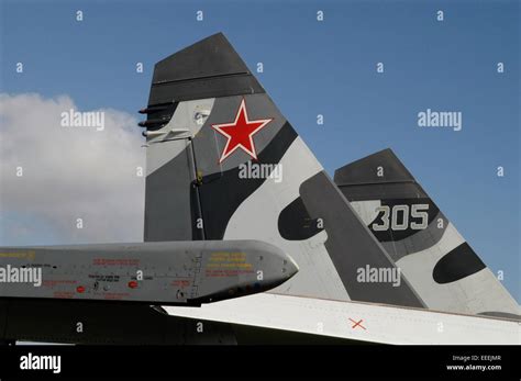 Russian Fighter Aircraft Sukhoi Su 27 SMK Flanker Stock Photo Alamy