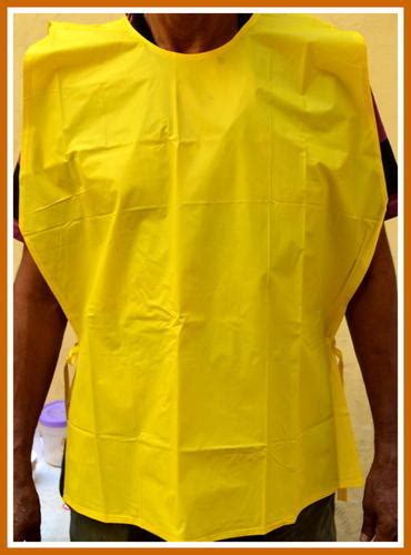 Plain Pvc Yellow Safety Apron Size 2436 For Kitchen For