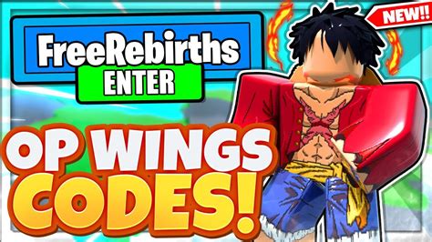 All New Rebirths Update Free Wings Codes In Roblox Anime