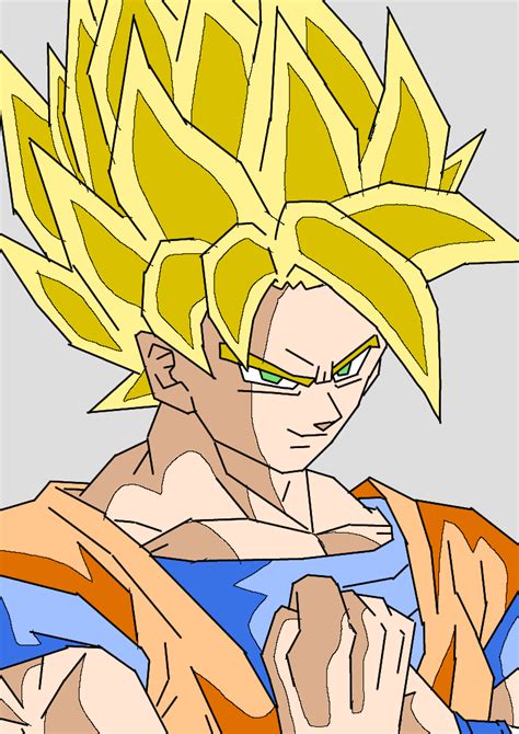 Super Saiyan Goku By Nakajimaarts On Deviantart