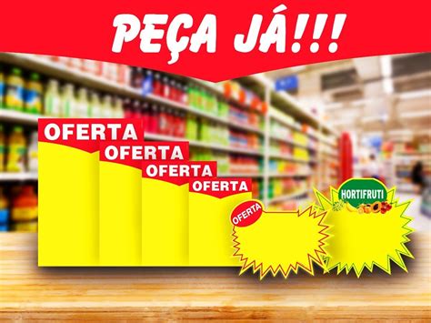 Kit Cartaz Oferta Splash Supermercado Unds Parcelamento Sem Juros