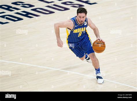 Indiana Pacers T J Mcconnell 9 Dribbles During The First Half Of An