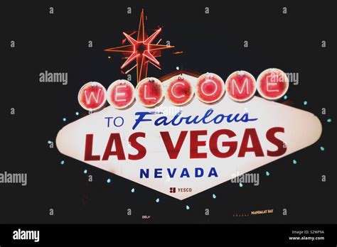 The World Famous Welcome To Las Vegas Sign Stock Photo Alamy