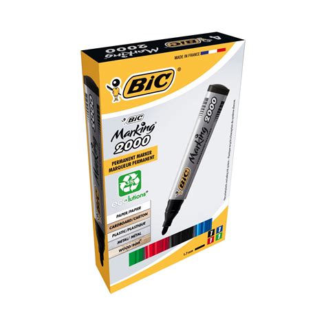 Bic Marking Ecolutions Marqueurs Permanents Pointe Conique